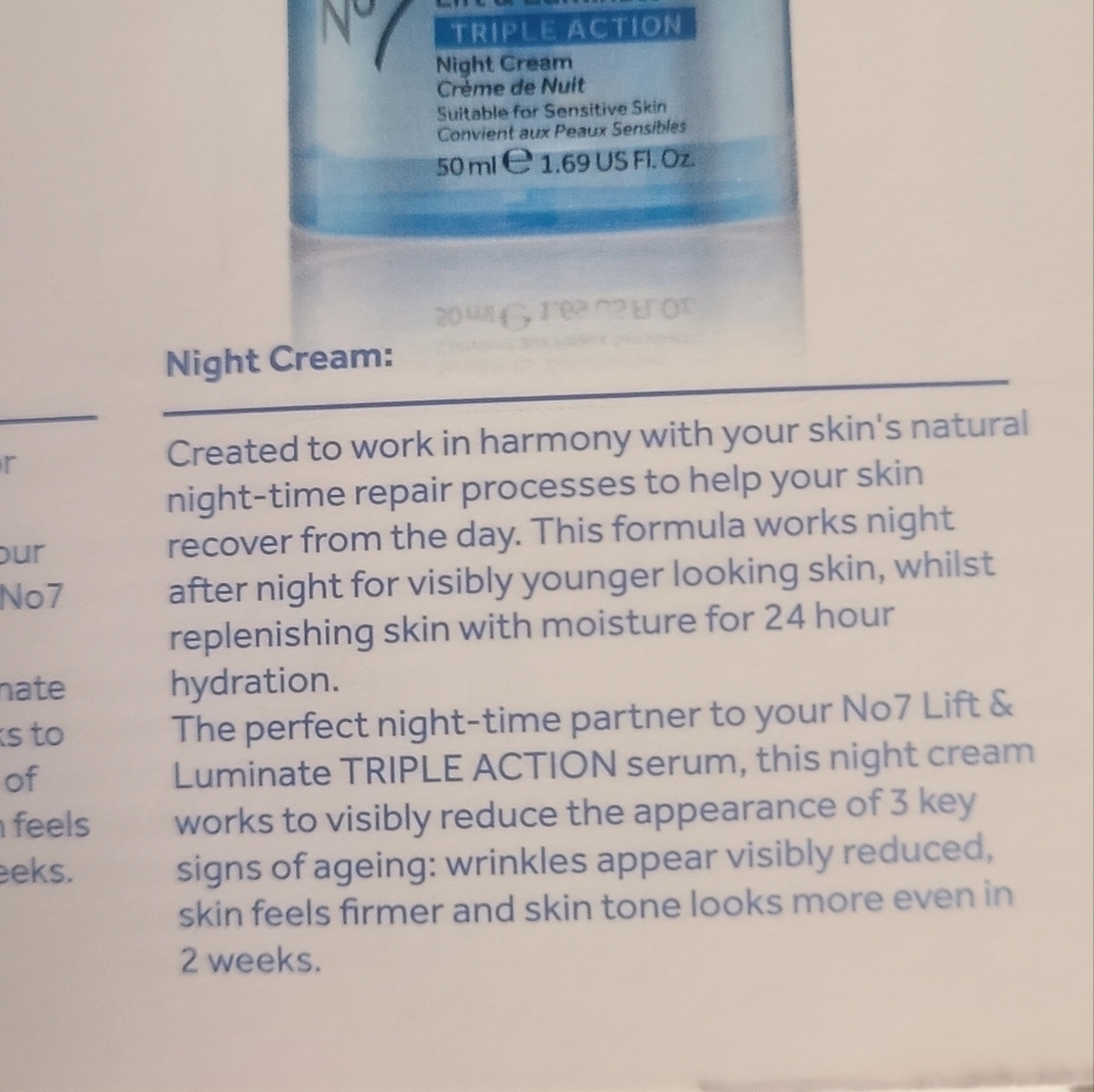 No7 LIFT LUMINATE TRIPLE ACTION ANTI AGING SKINCARE SYSTEM SET hp 5x 🔥🔥🔥🔥 - Picture 5 of 7